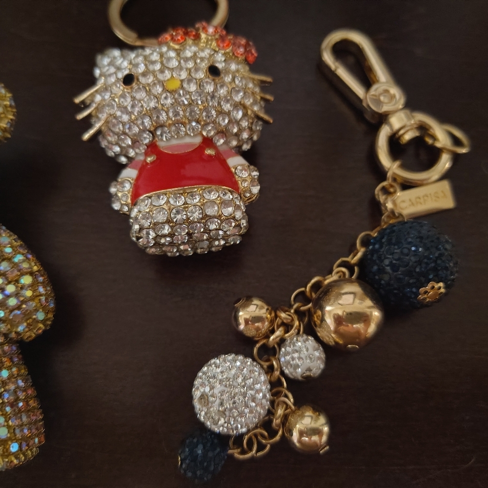 Gold And Multicolor Keychains - image 3